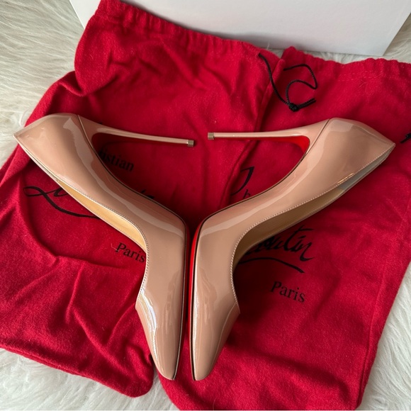 NWOB Christian Louboutin Pigalle Follies Pointed Toe Nude Pump Sz 39.5 - Picture 3 of 16